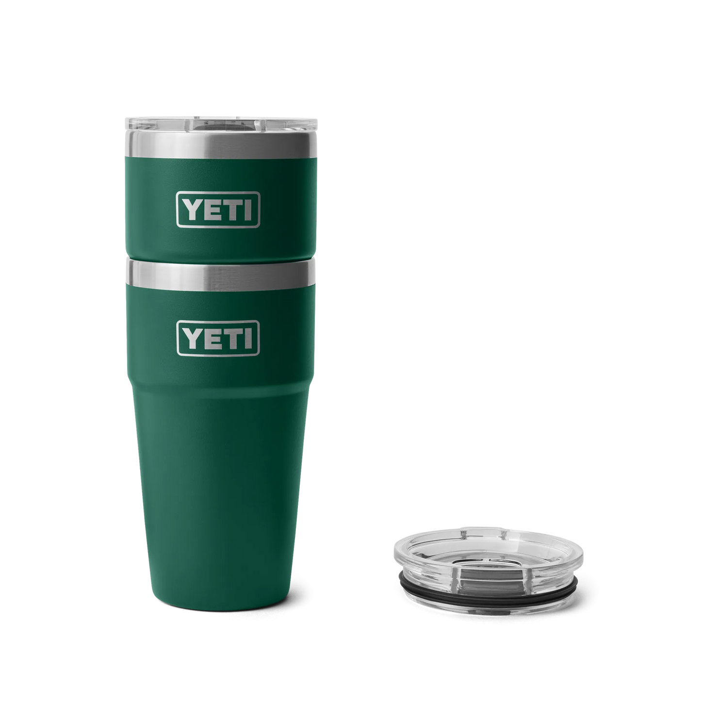 YETI Rambler 20 OZ 591 ML Rambler Stackable Cup- Black Forest Green