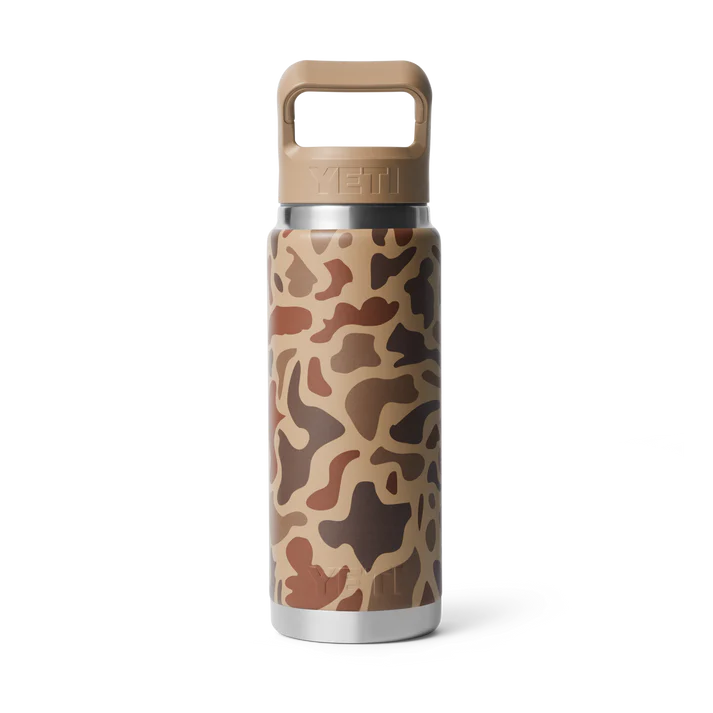 YETI Rambler 26 OZ 756 ML Bottle With ColourMatched Straw Cap - Wetlands Camo