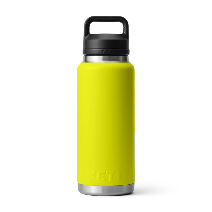 YETI Rambler 36 OZ 1 L Bottle With Chug Cap- Firefly Yellow