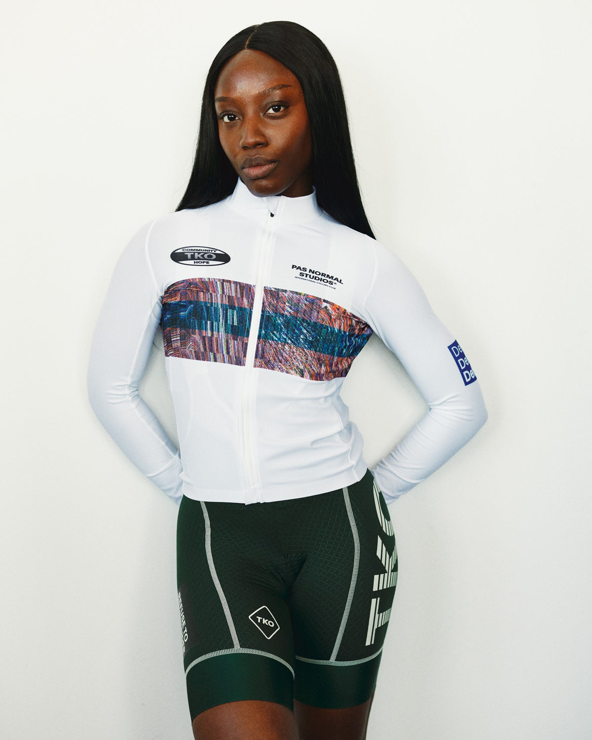 PAS NORMAL STUDIOS Women T.K.O. Mechanism Long Sleeve Jersey - Human Error White