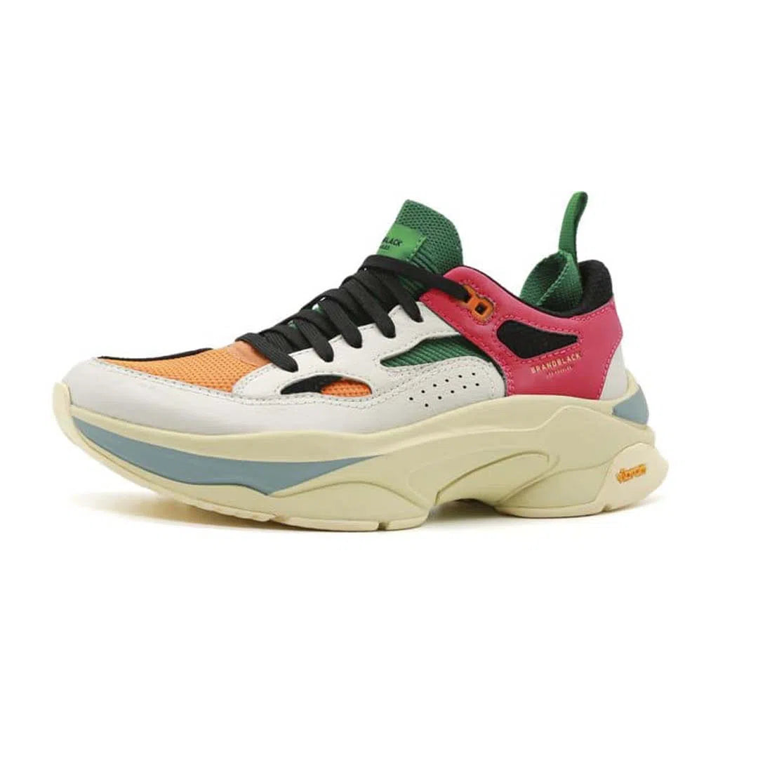 BRANDBLACK Saga 130 Casual Shoes Orange White Aqua Pink OWAP