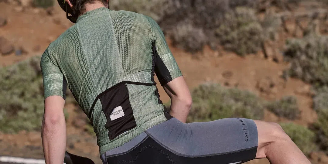 CAFE DU CYCLISTE Christelle Ultralight Cycling Jersey - Olive-Jerseys-