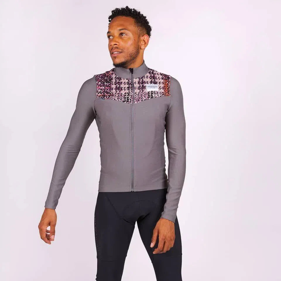CAFE DU CYCLISTE Clemence Long Sleeve Jersey - Dark Grey-Long Sleeve Jerseys-