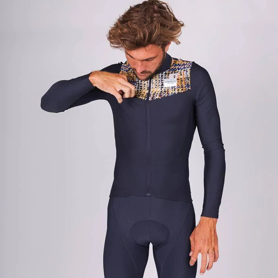 CAFE DU CYCLISTE Clemence Long Sleeve Jersey - Navy-Long Sleeve Jerseys-