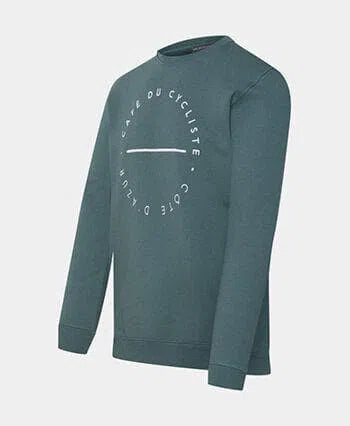 CAFE DU CYCLISTE Clementine Sweatshirt - Emerald Green-Sweatshirts-