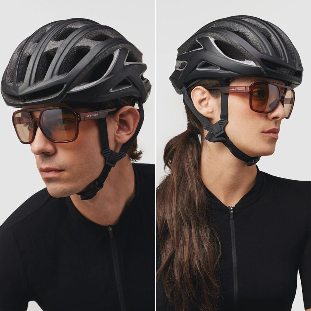 CAFE DU CYCLISTE Eyewear Fabius - Amber Frame Grey Photocromic Lens-Eyewear-3700955403129