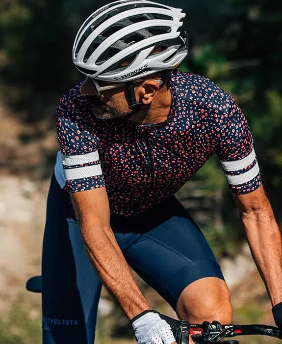 CAFE DU CYCLISTE Floriane Centifolia Jersey - Petunia-Jerseys-