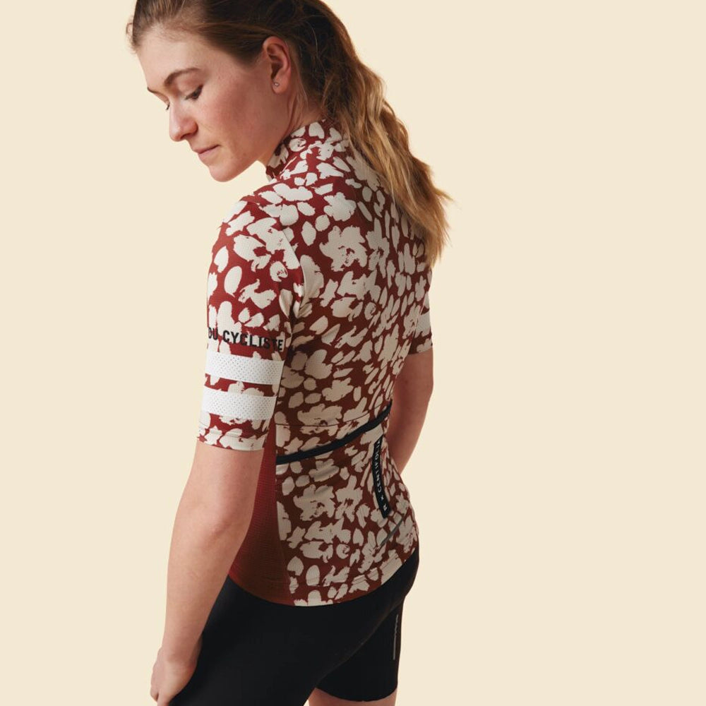 CAFE DU CYCLISTE Floriane Women Cycling Jersey - Sequoia-Women Jerseys-