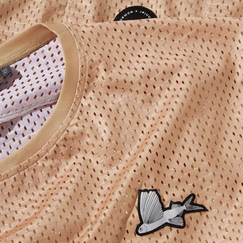 CAFE DU CYCLISTE Magalie Women Gravel Jersey - Apricot-Women Jerseys-