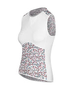 CAFE DU CYCLISTE Cecilia Sleeveless Mesh Baselayer - Groseille Default Cafe Du Cycliste