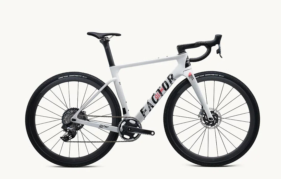 factor ostro gravel as a road bike FACTOR OSTRO GRAVEL Disc Komplettrad Gravel Sram Force XPLR AXS