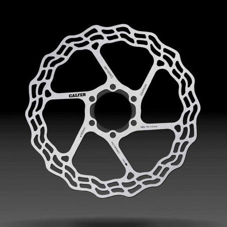 GALFER Road Disc Brake Rotor Wave Center Lock 160x1.80mm - Silver