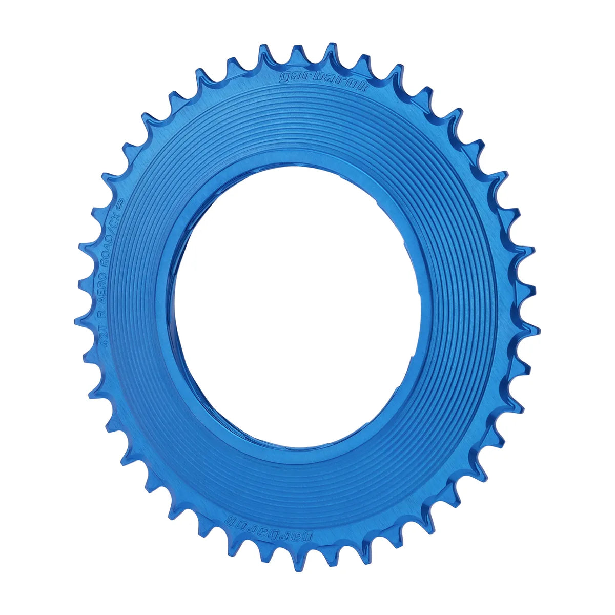 GARBARUK Road Thread Mount Chainring for SRAM RED XPLR AXS Power Meter, Round - Blue