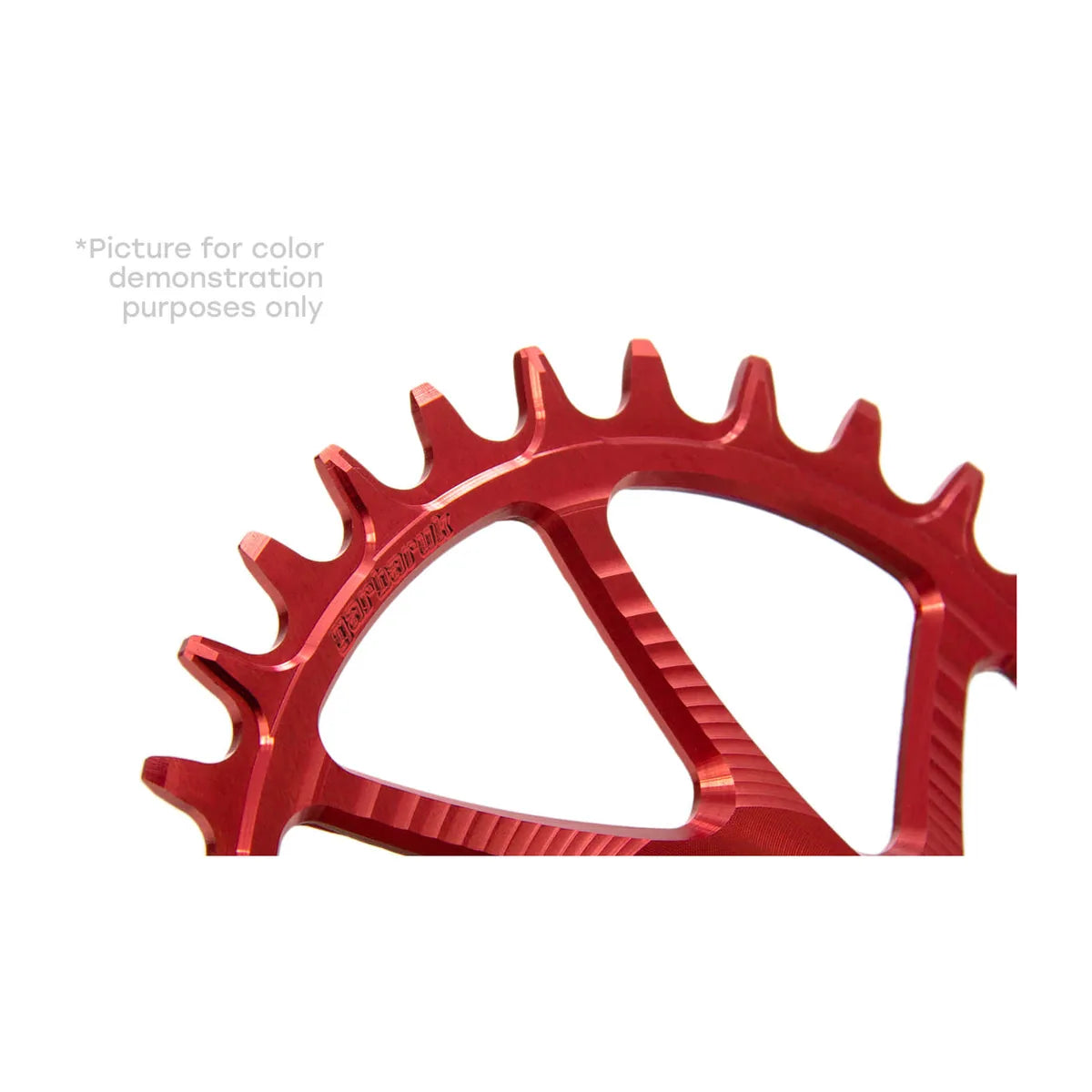 GARBARUK DM Road Chainring for SRAM 8-Bolt, Oval - Red