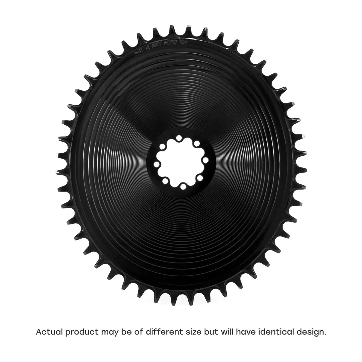 GARBARUK DM Road Aero Chainring for SRAM 8-Bolt, Oval - Black