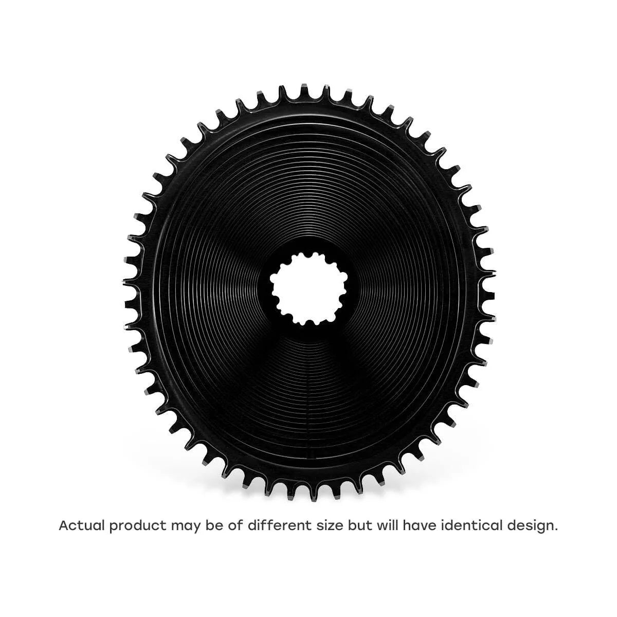 GARBARUK DM Road Aero Chainring for SRAM 3-Bolt, Oval - Black