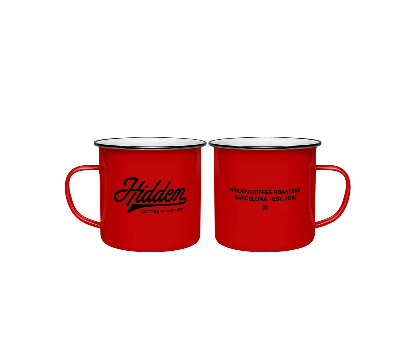 HIDDEN COFFEE ROASTERS - Red Mug-Coffee Mugs-97743689