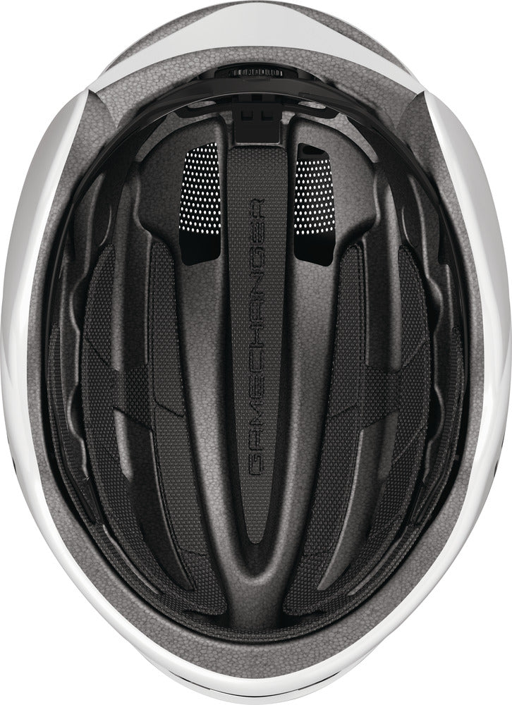 ABUS GAMECHANGER 2.0 ROUND FIT Hjelm - SHINY Hvid