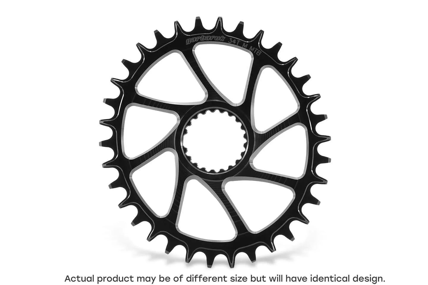 GARBARUK Oval Platos DIRECT MOUNT SHIMANO M7100/M8100 - Negro