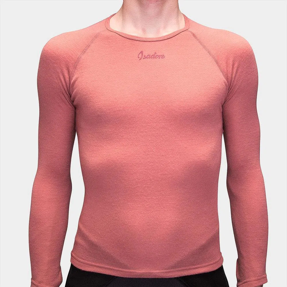 ISADORE Merino Long Sleeve Baselayer - Marsala Default Isadore