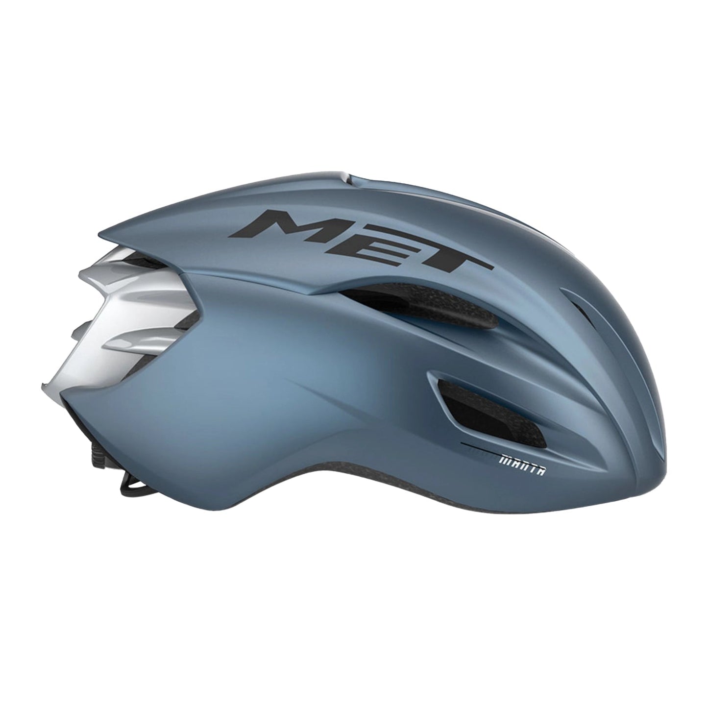 MET Cycling Helmet Manta MIPS - Navy/Silver Matt-Velodrom CC