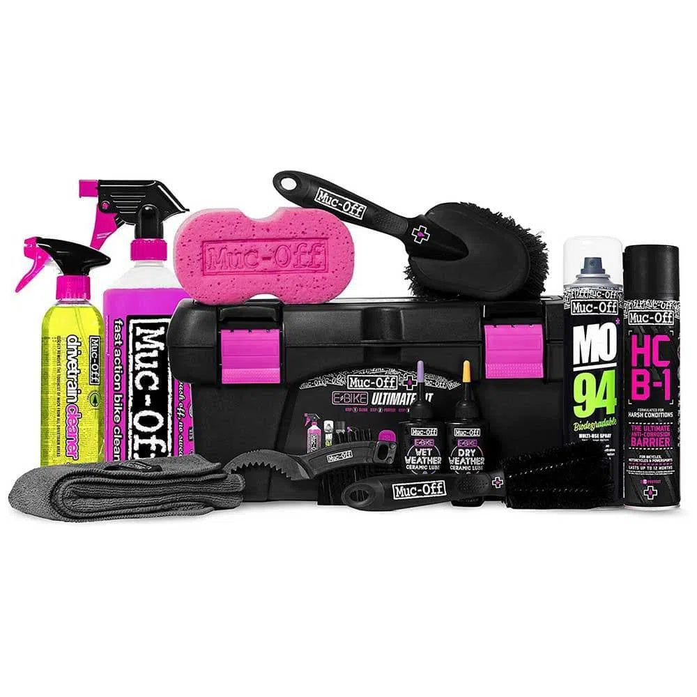 Muc Off Ultimate Cleaning/Protection/Lubricant Kit For EBike - Maintenance-Cleaning Packs-78631558