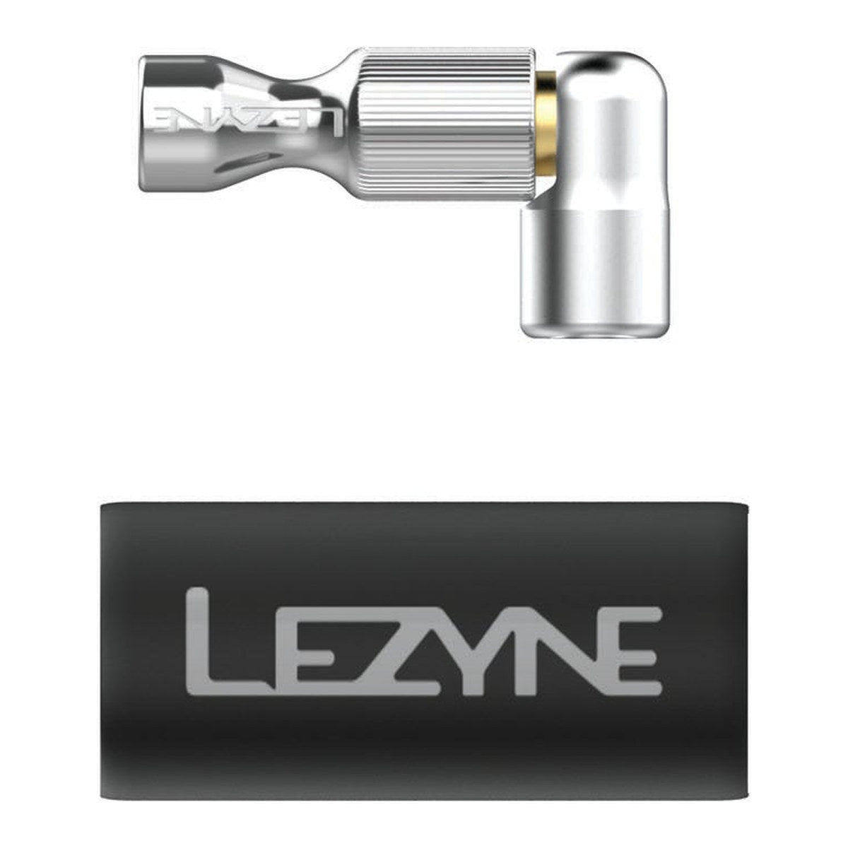 LEZYNE TRIGGER DRIVE CNC CO2 PUMP HEAD - SILVER/GLOSSY