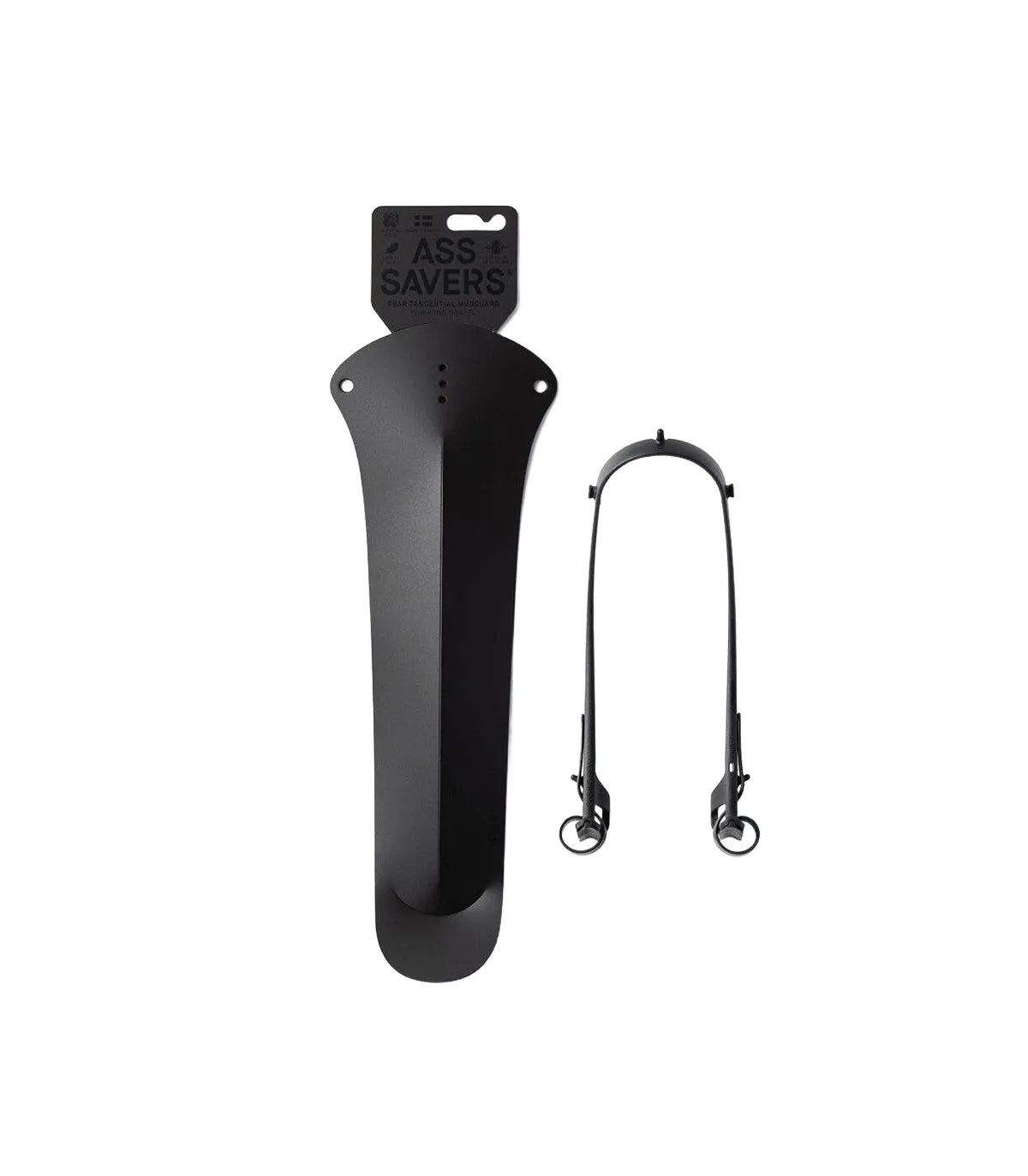 ASS SAVERS Win Wing 2 Gravel Rear Mudguard Stealth - Black