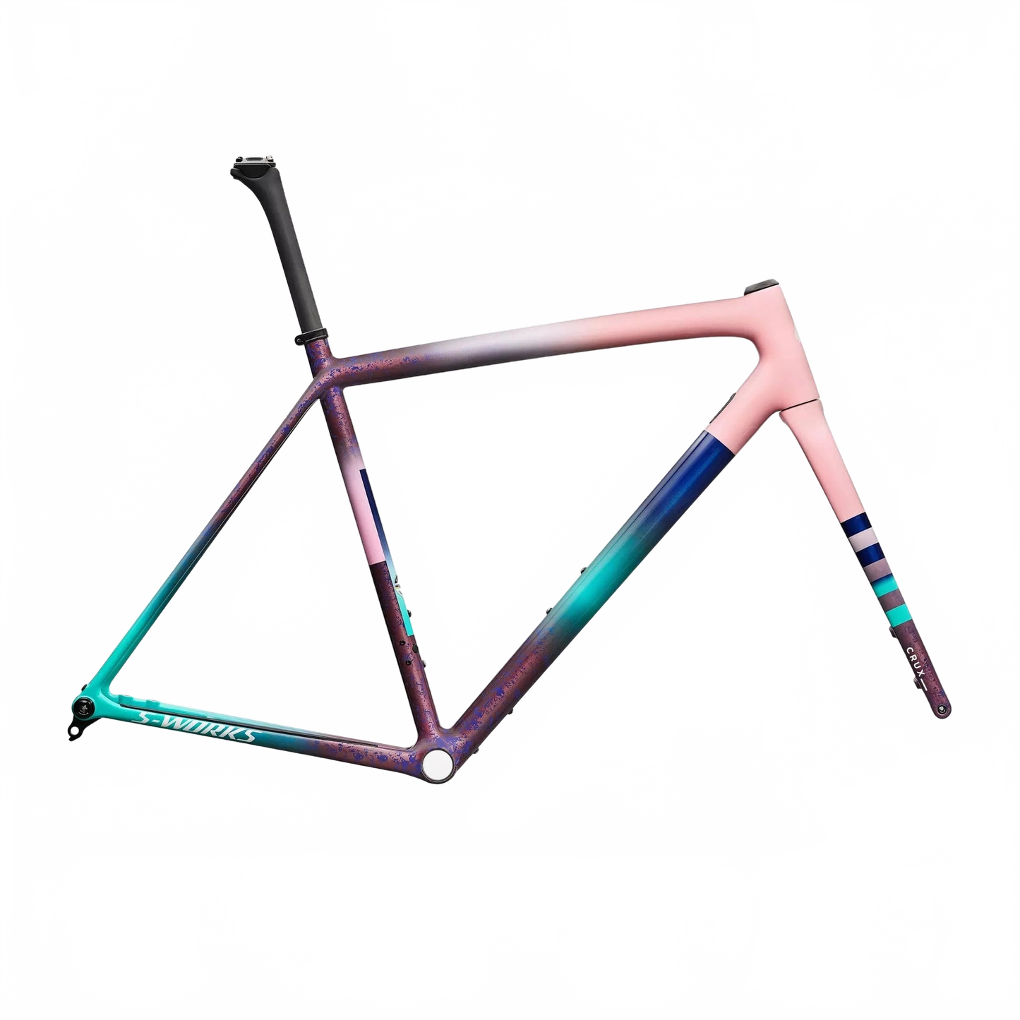 S-Works Crux Frameset 54 Desert Rose/quartz/purple Haze/majesty Blue/lagoon Blue/metallic White