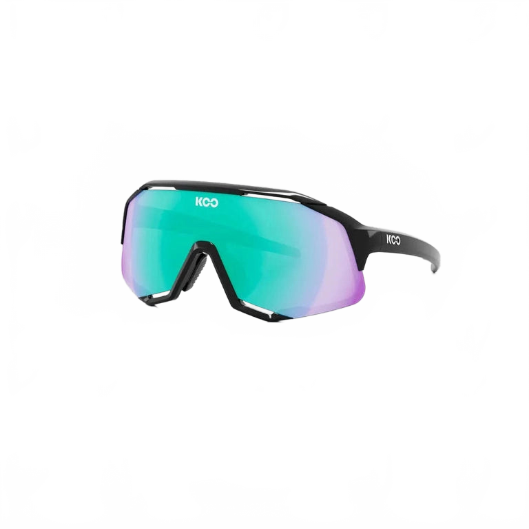 KOO Eyewear Demos - Black Green - Green Mirror