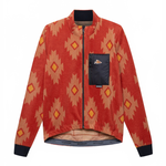 CAFE DU CYCLISTE Solange Fleece LS Jersey - Clay/Sandstone