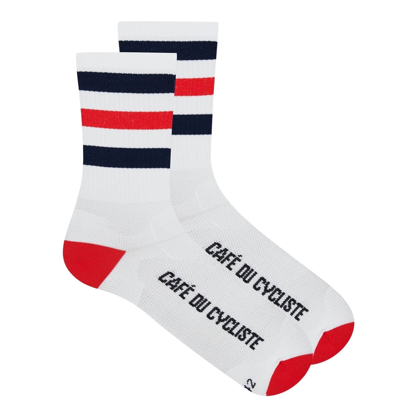 CAFE DU CYCLISTE Skate Socks - Red Navy