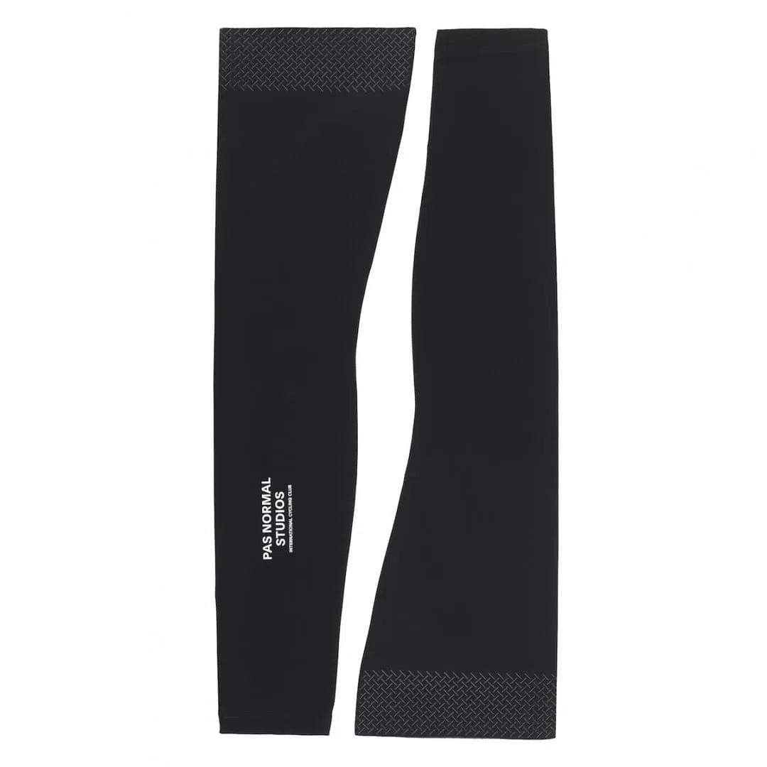 PAS NORMAL STUDIOS Logo Leg Warmers - Black | Velodrom Cycling