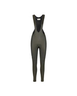 PAS NORMAL STUDIOS Essential Thermal Long Bibs Women AW23 - Dark Olive