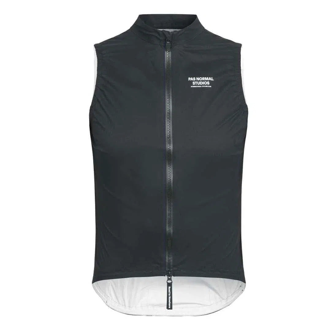 PAS NORMAL STUDIOS Mechanism Rain Gilet - Black | Velodrom Cycling PAS NORMAL STUDIOS Mechanism Rain Gilet - Black | Velodrom Cycling