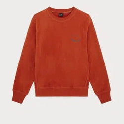 PAUL SMITH Fleece Sweatshirt Happy Emblem - Dark Rust-Sweatshirts-12326534