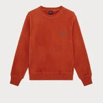 PAUL SMITH Fleece Sweatshirt Happy Emblem - Dark Rust-Sweatshirts-12326534