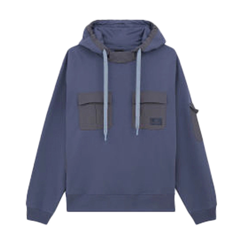 PAUL SMITH Multiple Pocket Hoodie Blue Velodrom CC