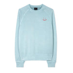PAUL SMITH Sweatshirt Raglan Happy Logo - Light Blue-Sweatshirts-5059970117411