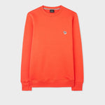 PAUL SMITH Sweatshirt Reg Fit Zebra Logo - Orange-Sweatshirts-5059674896643
