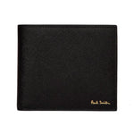 PAUL SMITH Wallet Billfold Mini Collage Stripe - Black-Wallets-5059674307835