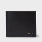 PAUL SMITH Wallet Billfold Signature Stripe - Black-Wallets-5059553000246