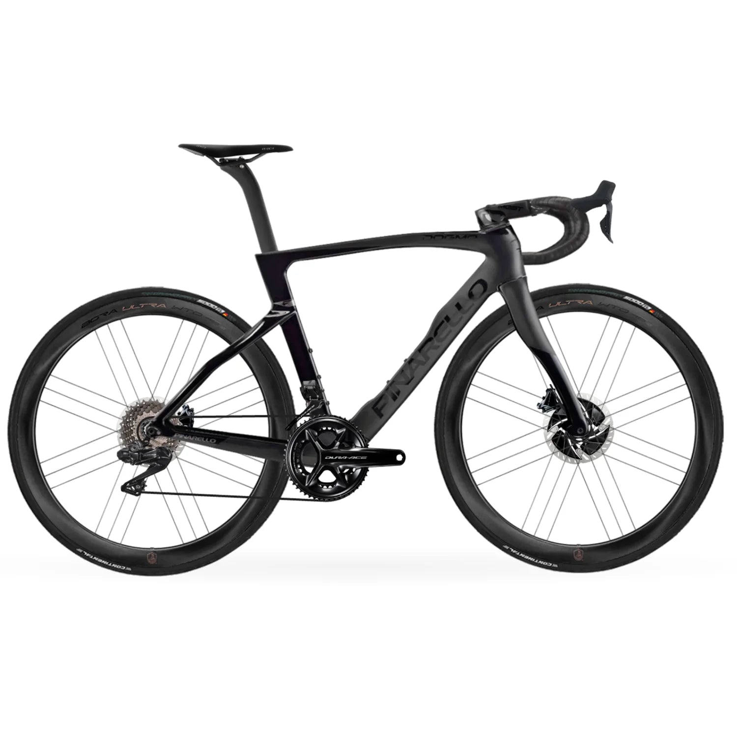 PINARELLO Dogma F Bicicleta Completa Carretera Shimano Dura Ace DI2 9100 Disc Negro sobre Negro
