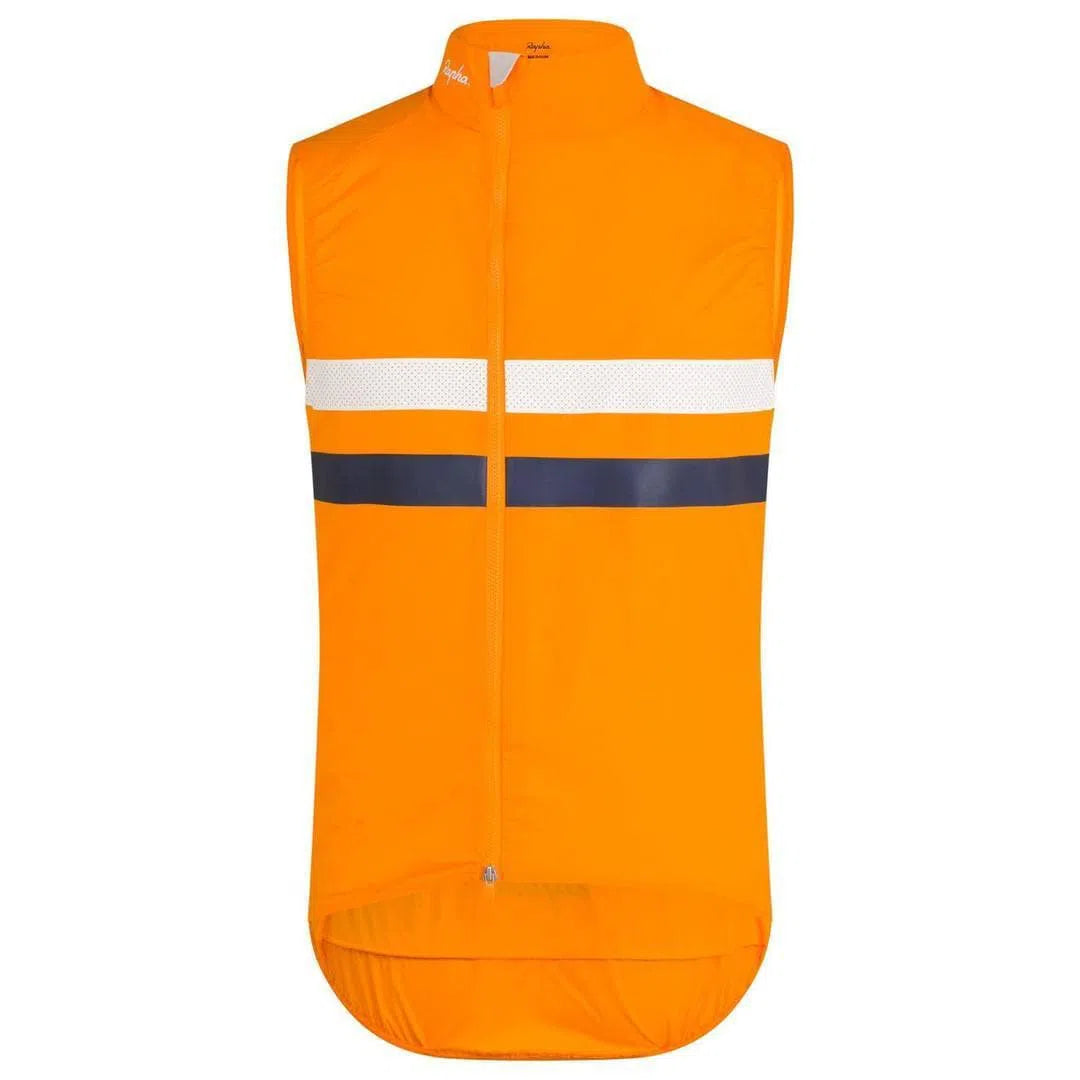 RAPHA Brevet Gilet with Pockets Orange Default Rapha