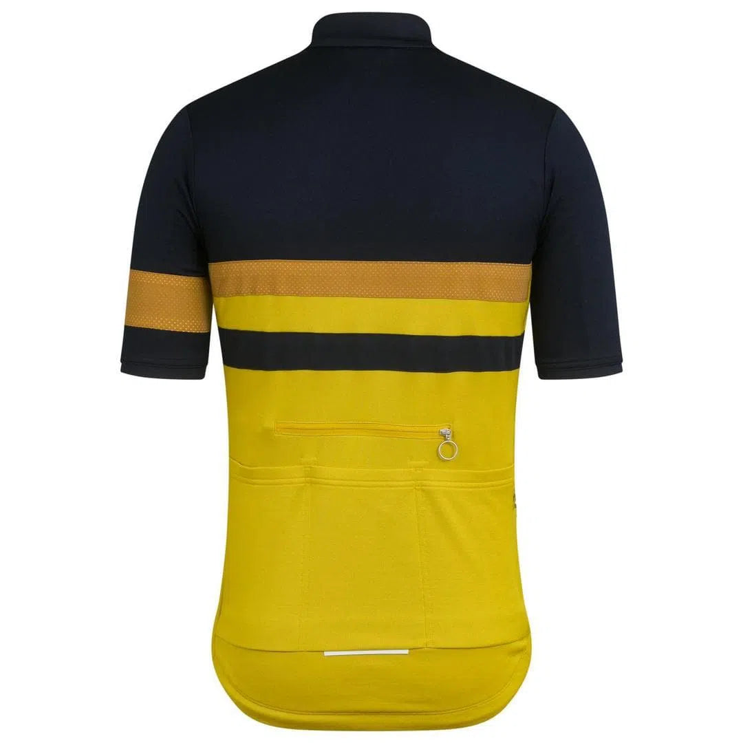 RAPHA Brevet Jersey - DCG Dark Navy/Moss Green-Velodrom