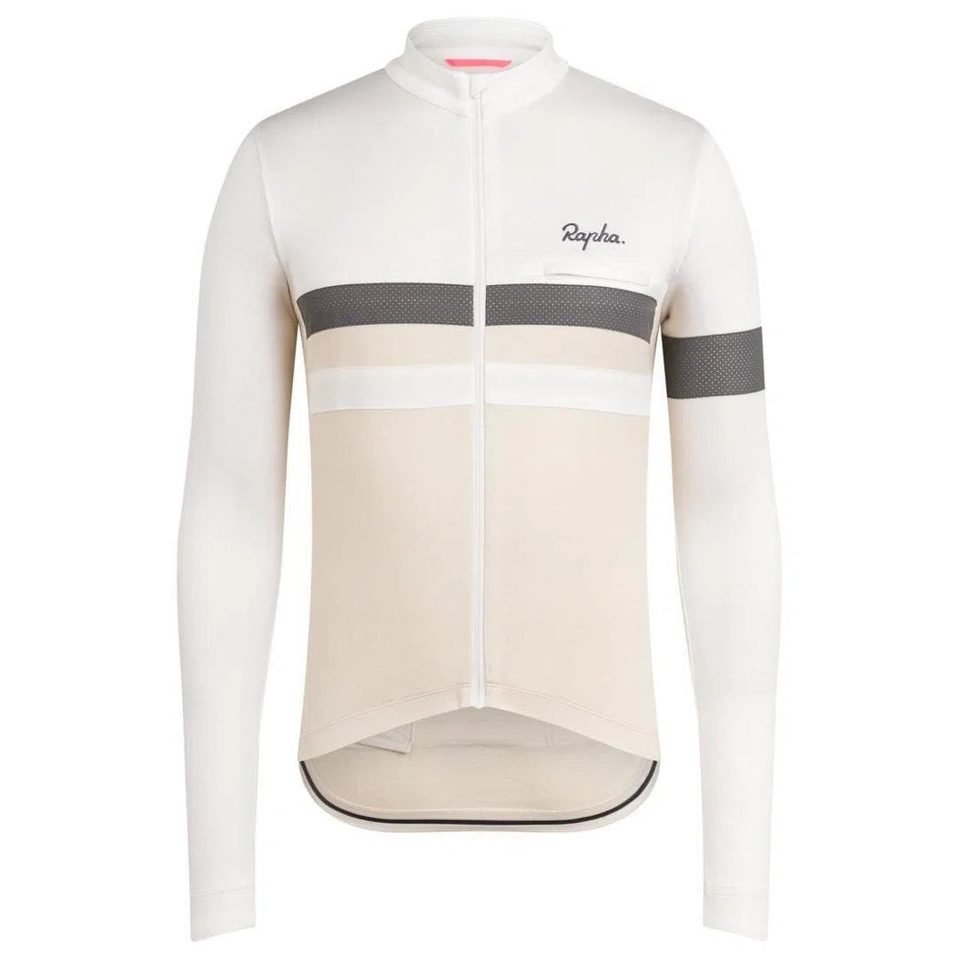 RAPHA Brevet Long Sleeve Jersey - WHT White – Velodrom CC