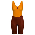 RAPHA WOMEN CLASSIC BIB SHORTS-Brick/Mustard Default Velodrom Barcelona