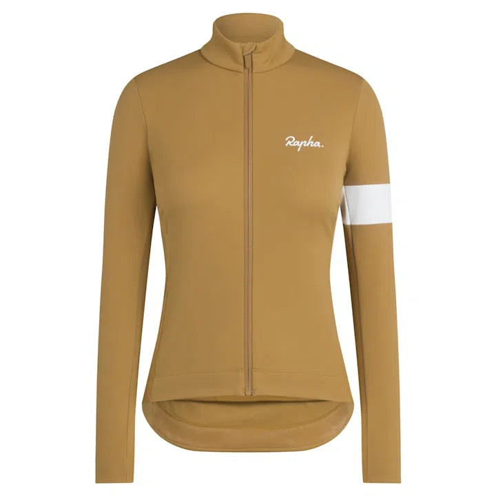 rapha fahrradbekleidung damen RAPHA Core Winter Women Jacket - DGA Faded Gold/White
