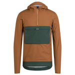 RAPHA Explore Hooded GORE-TEX Pullover - Brown/Green Default Velodrom Barcelona
