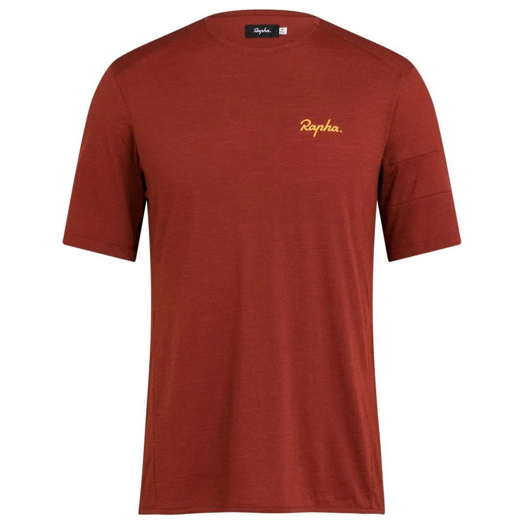 RAPHA Explore Merino Tshirt - FBR Brick – Velodrom CC